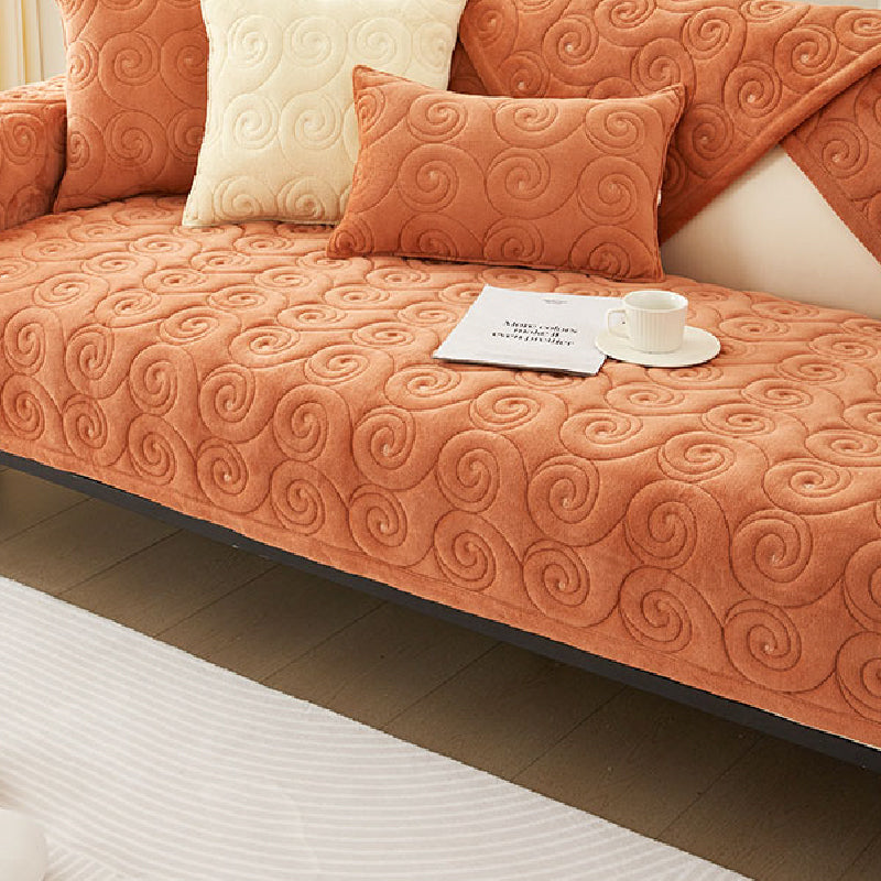 3d spiral sofa cover