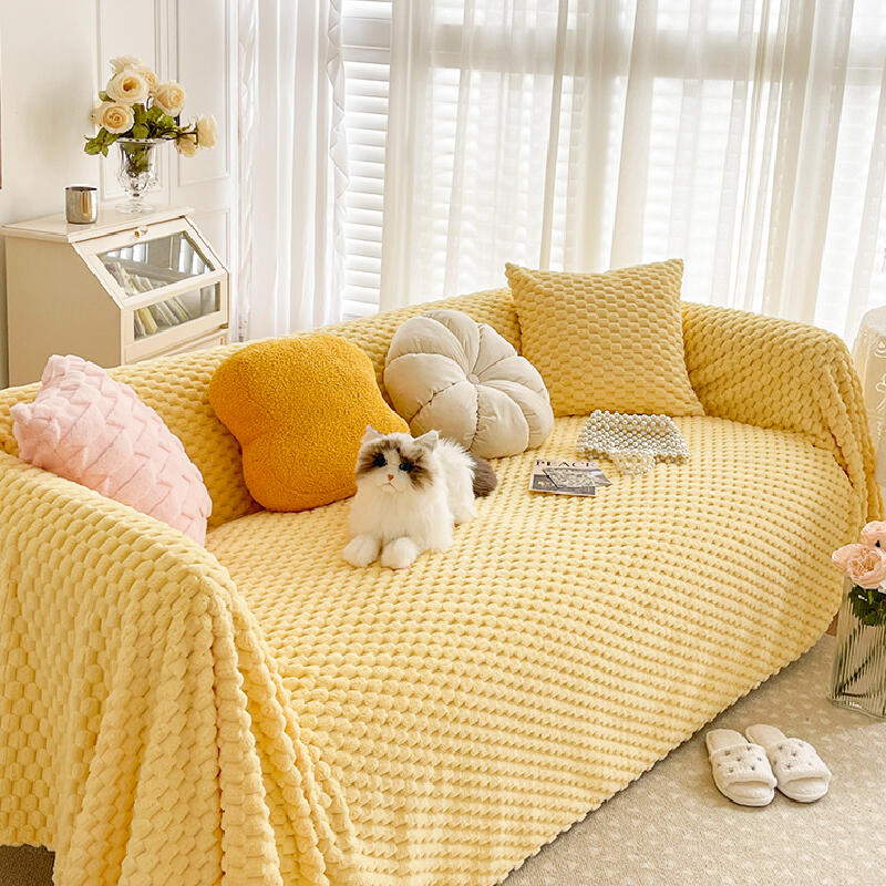 3color waffle fabric simple cushion