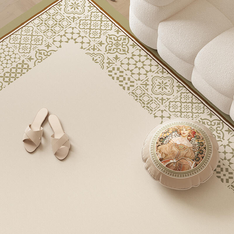 light green modern door mat