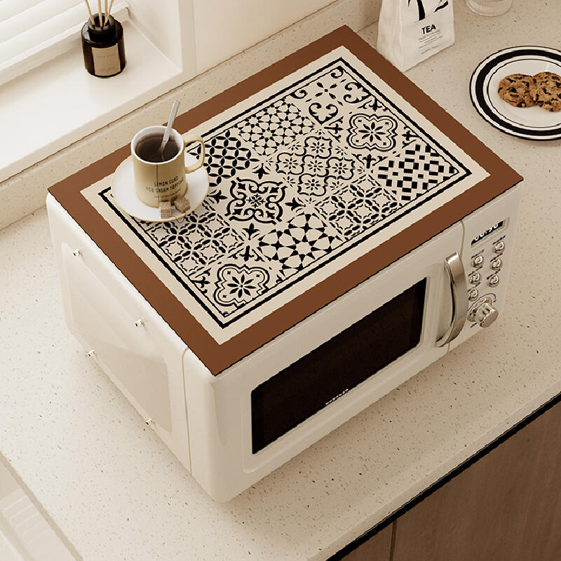 retro classical microwave cover mat
