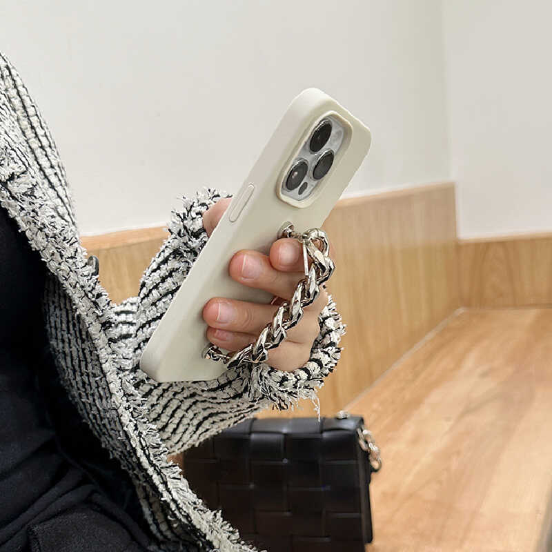 silverchain white iPhone case