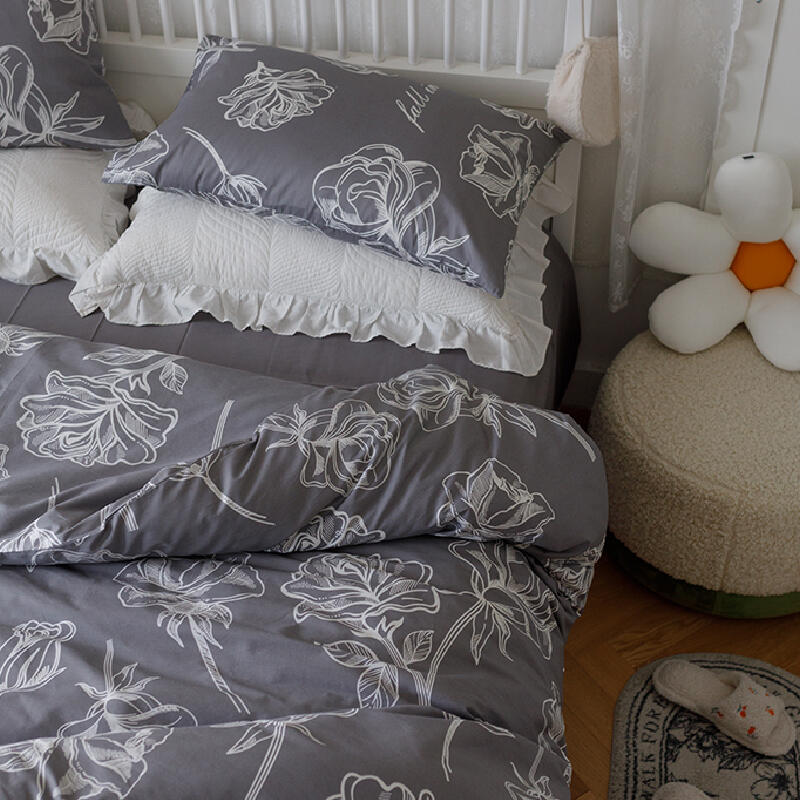2color simple flower bedlinen set