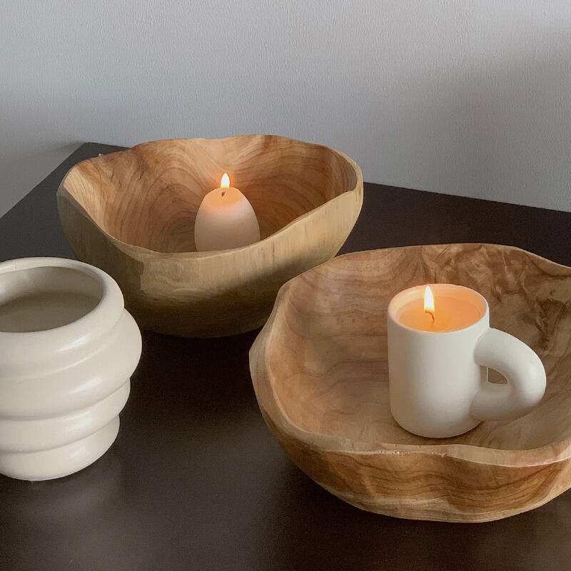 wave wood tray
