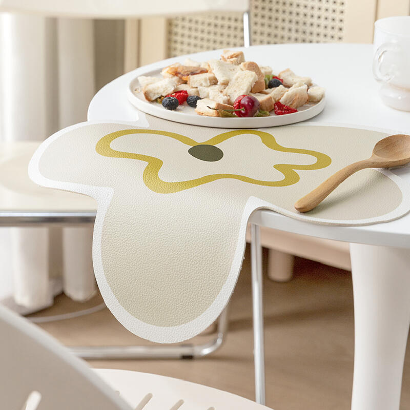 2color rough flour art place mat