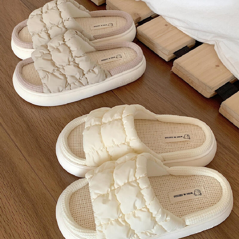 9color quilted down roomshoes