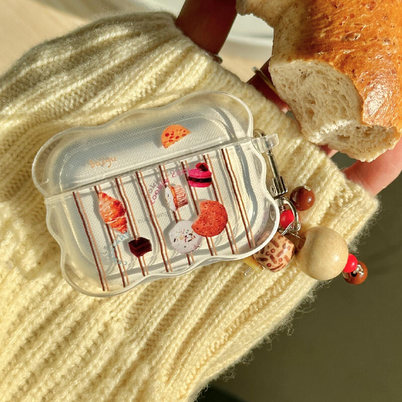 clear wave sweet charm Airpods case