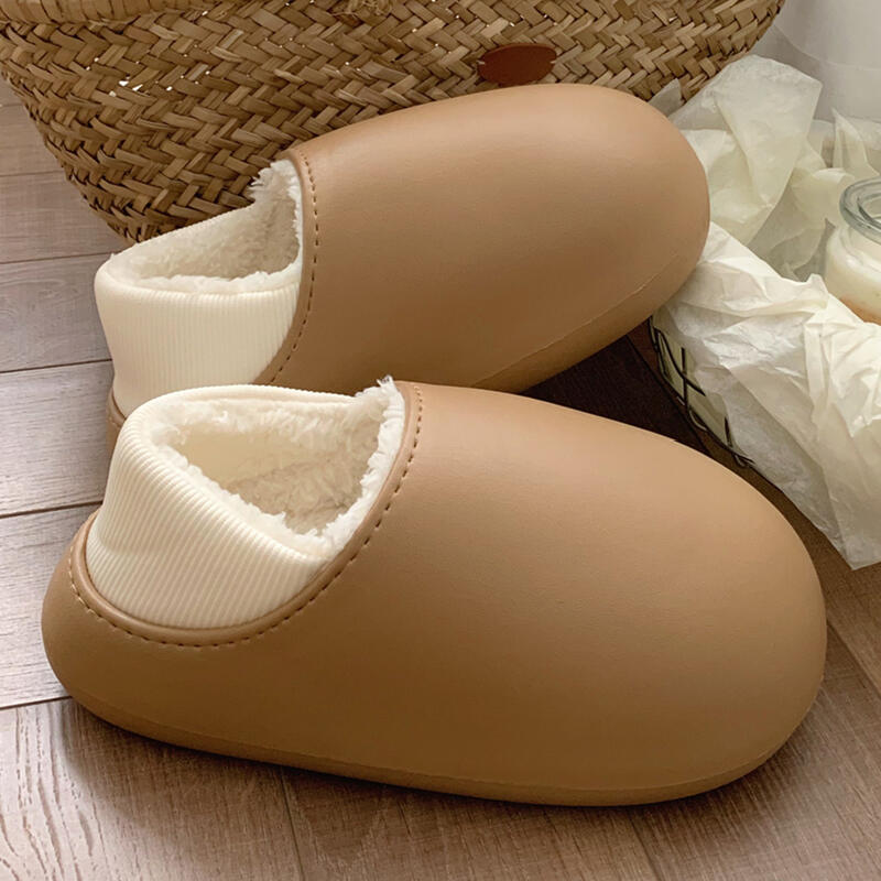 waterproof 2type fluffy roomshoes