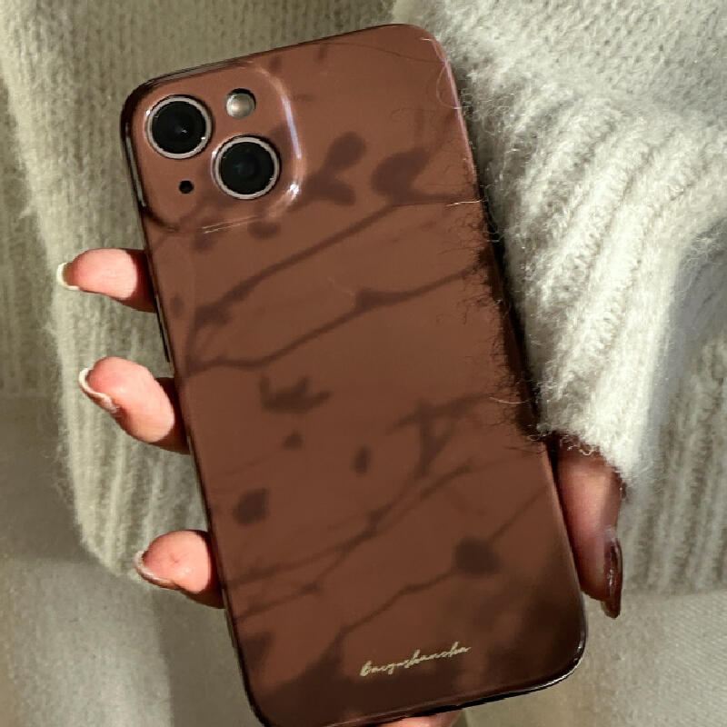 dark brown shadow iPhone case