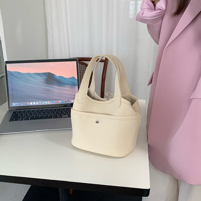 3color autumn mini leather bag