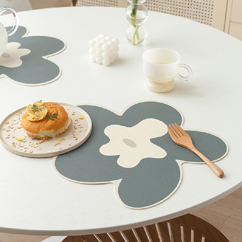 2color rough flour art place mat