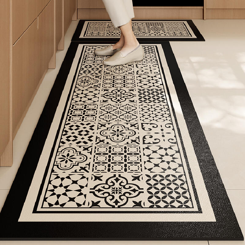 retro classical kitchen mat