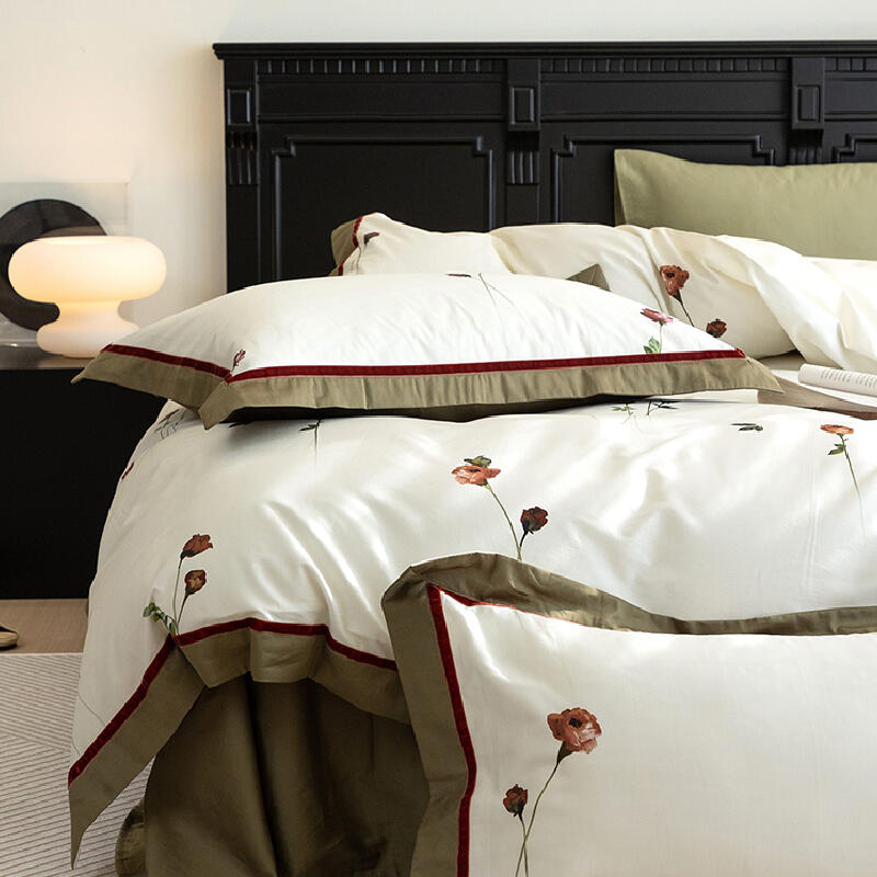 6design cool satin frill bedlinen set