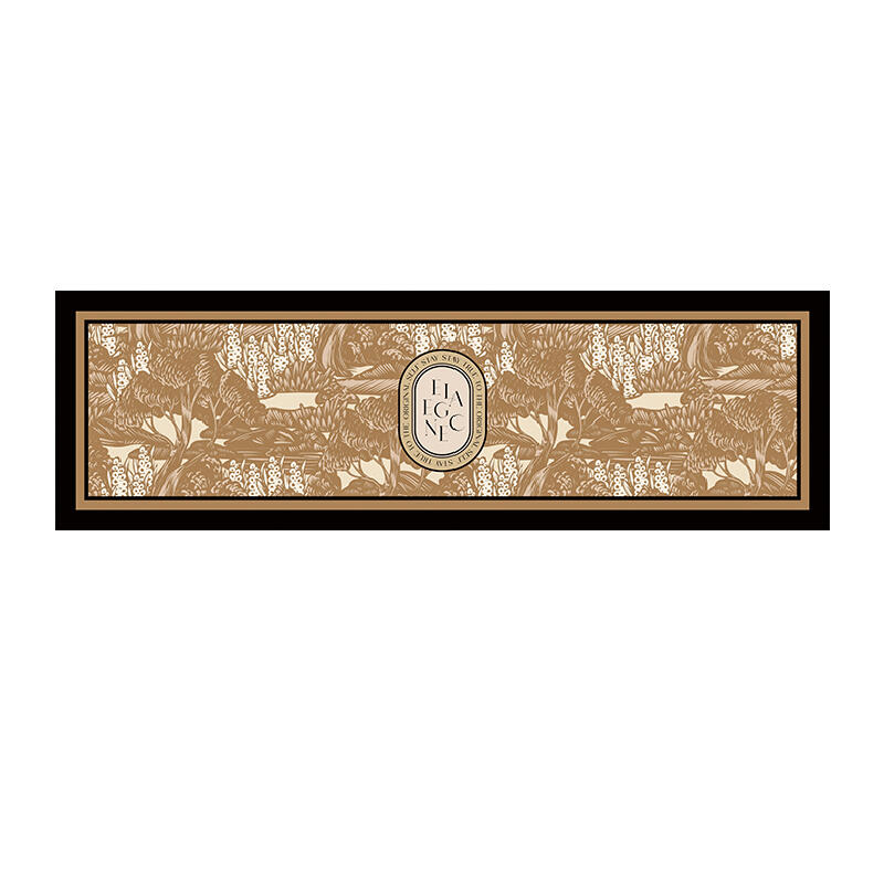brown elegance logo kitchen mat