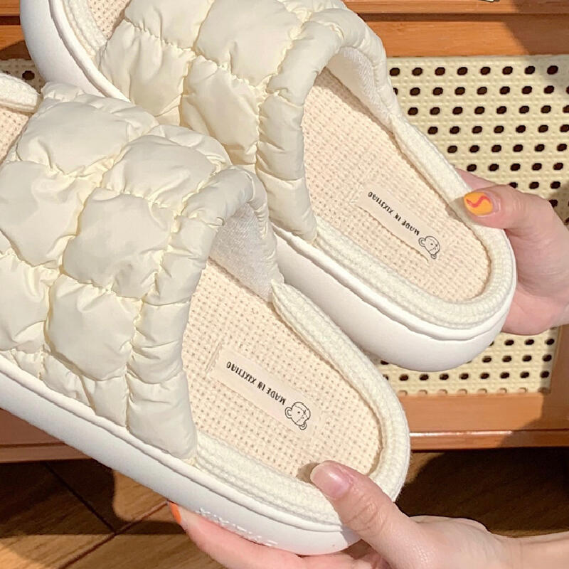 9color quilted down roomshoes