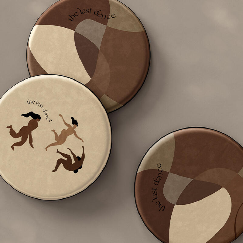 the last dance brown round cushion