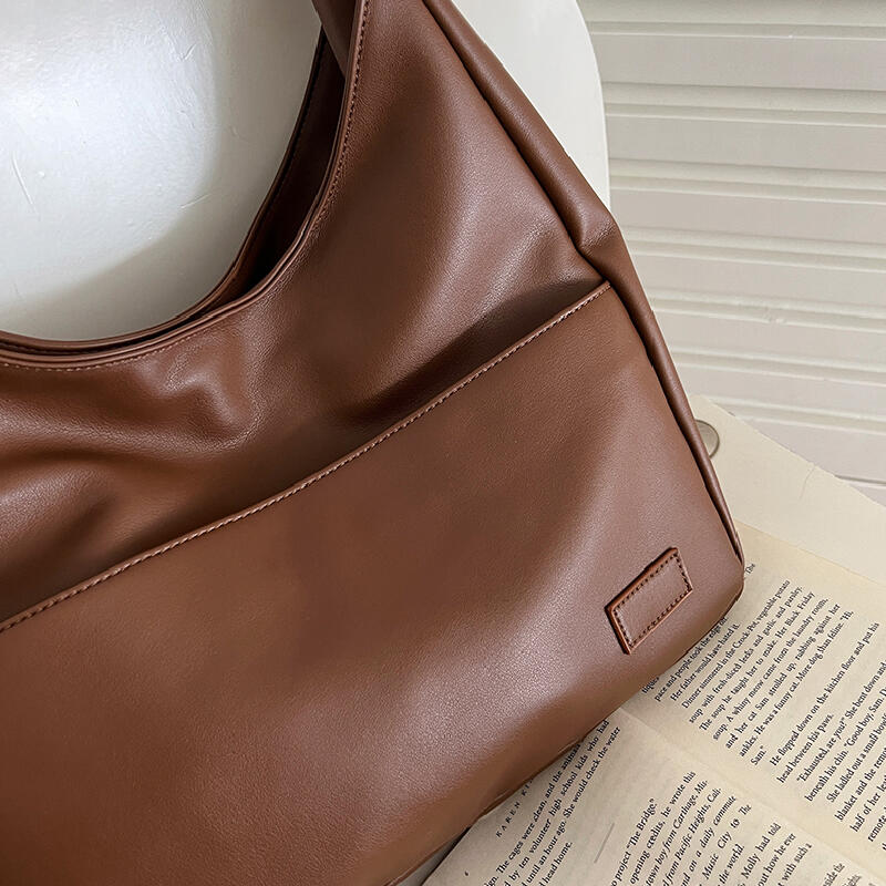 leather square tote bag