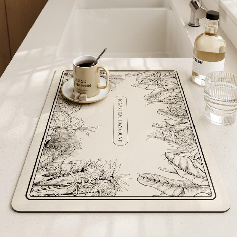 lucky logo luxury square sink mat