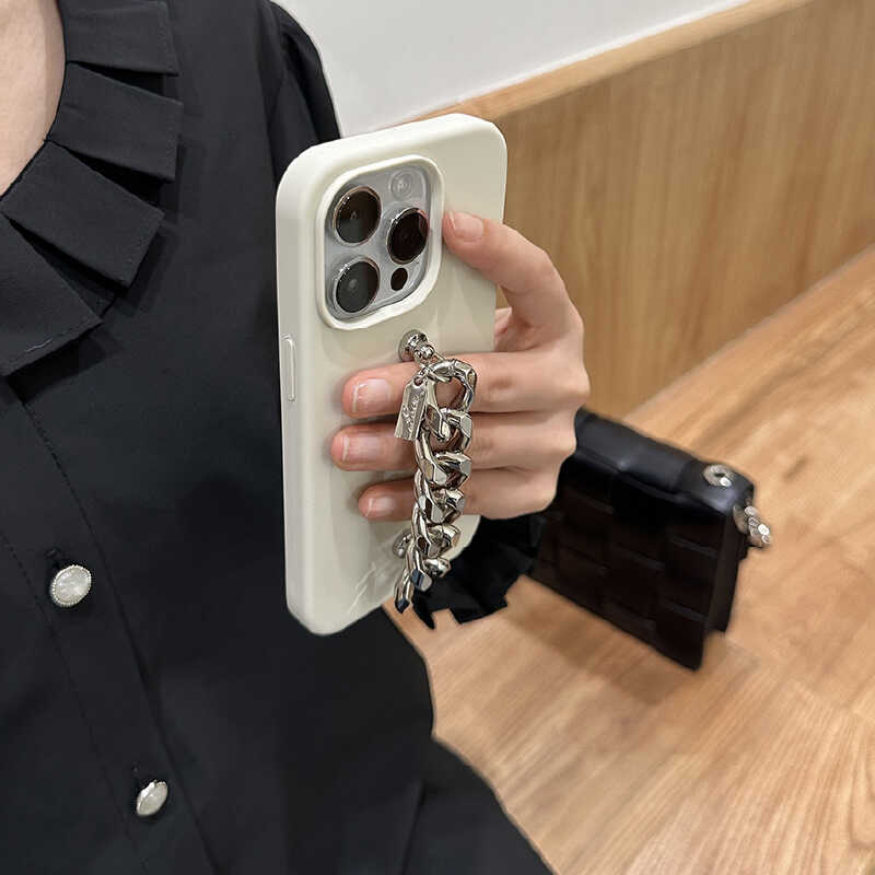 silverchain white iPhone case