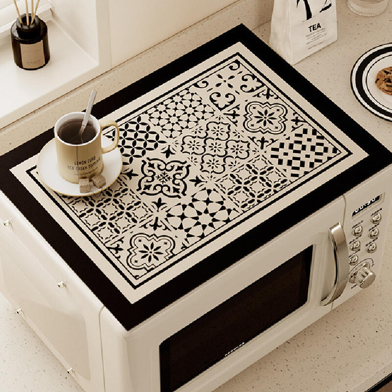 retro classical microwave cover mat