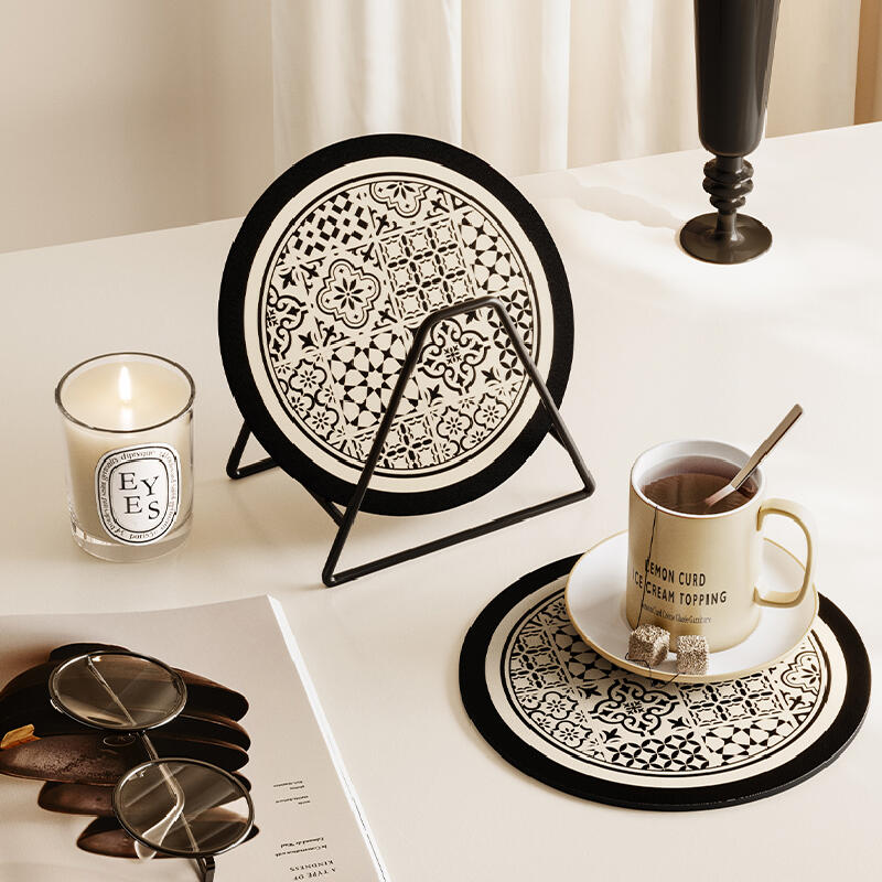 retro classical circle coaster