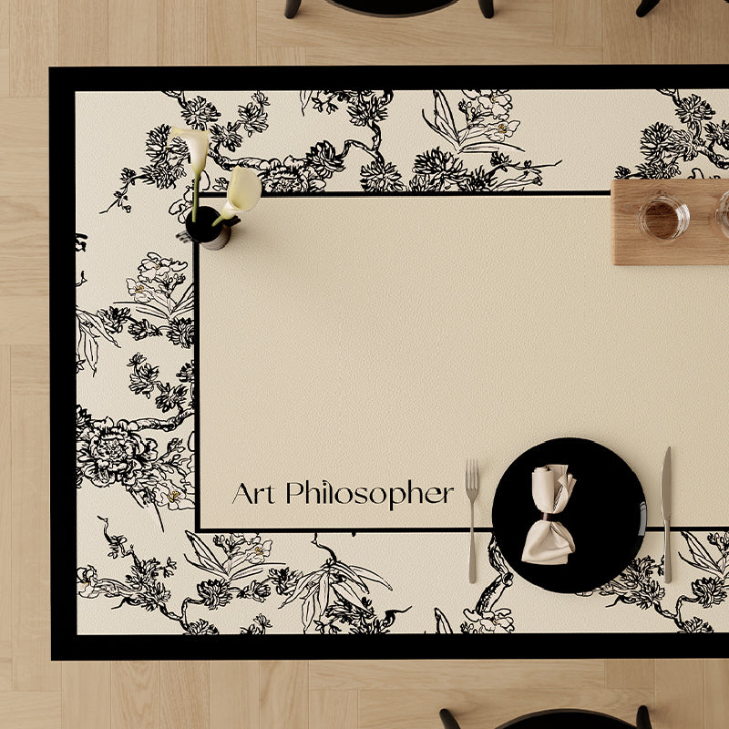 art philosopher logo square table mat