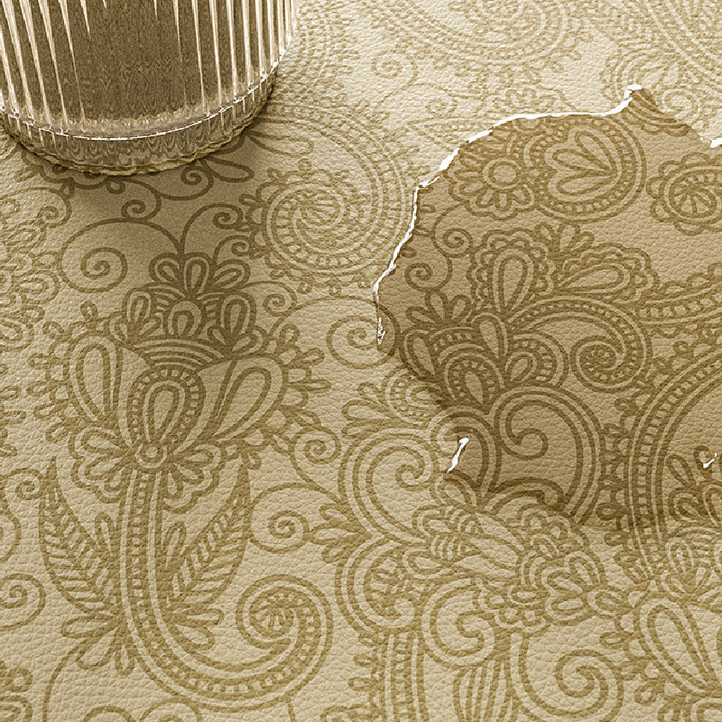 green blooming table mat