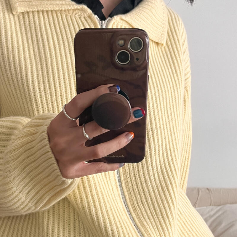 dark brown shadow iPhone case