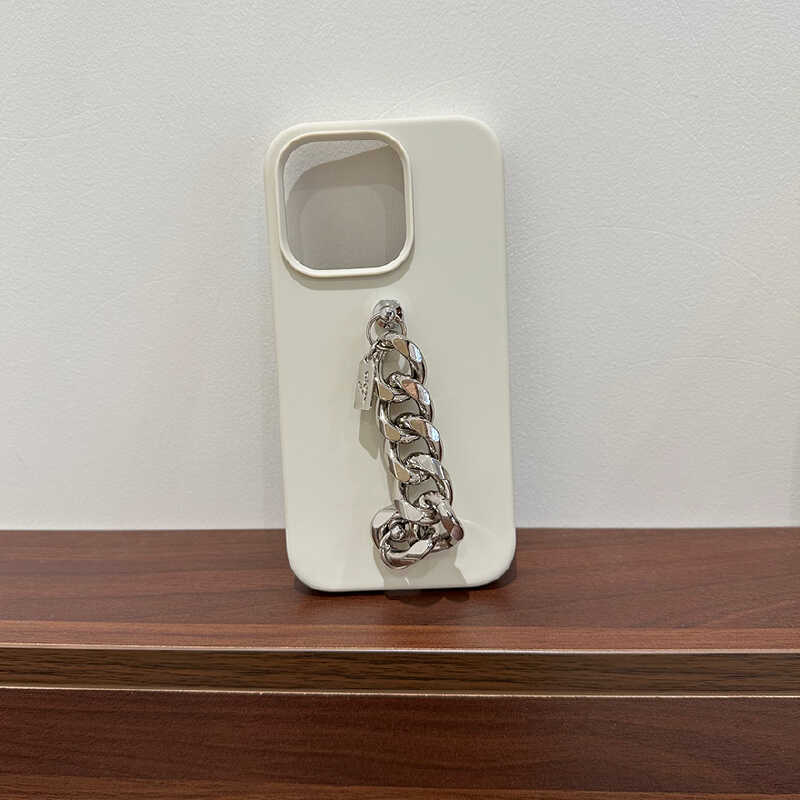 silverchain white iPhone case