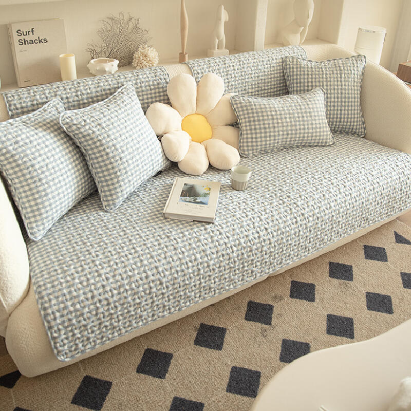 quilting check sofa cover