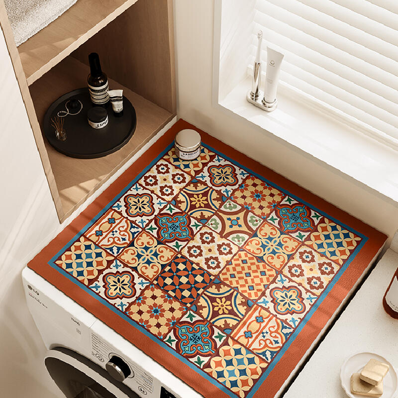 retro classical microwave cover mat