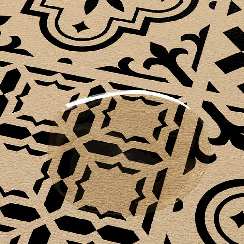 retro classical circle coaster