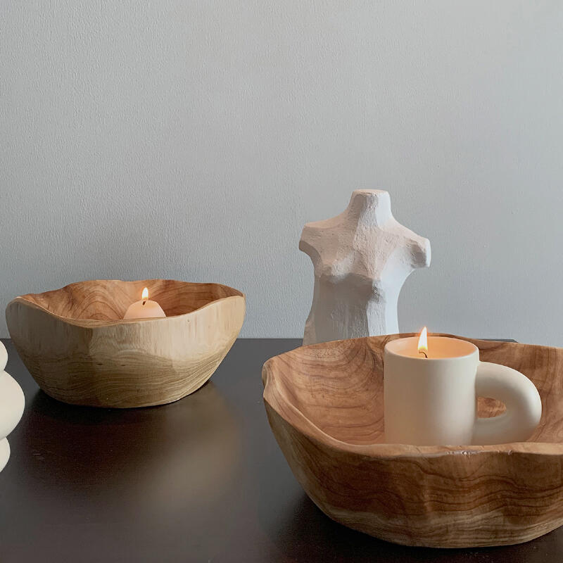 wave wood tray