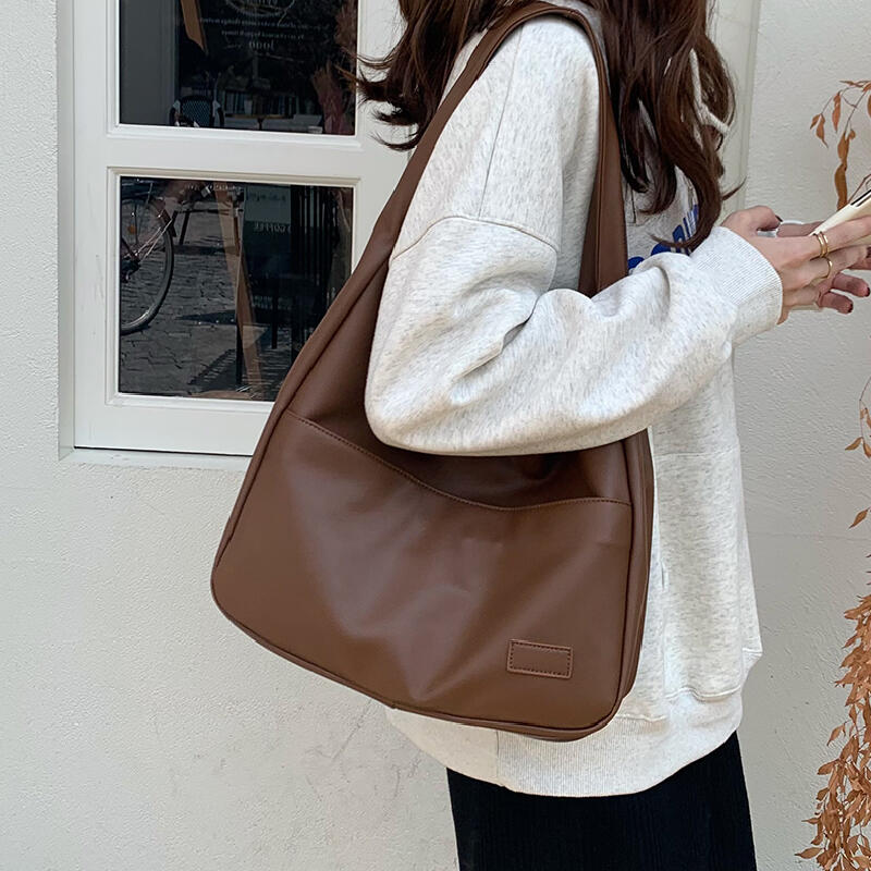leather square tote bag