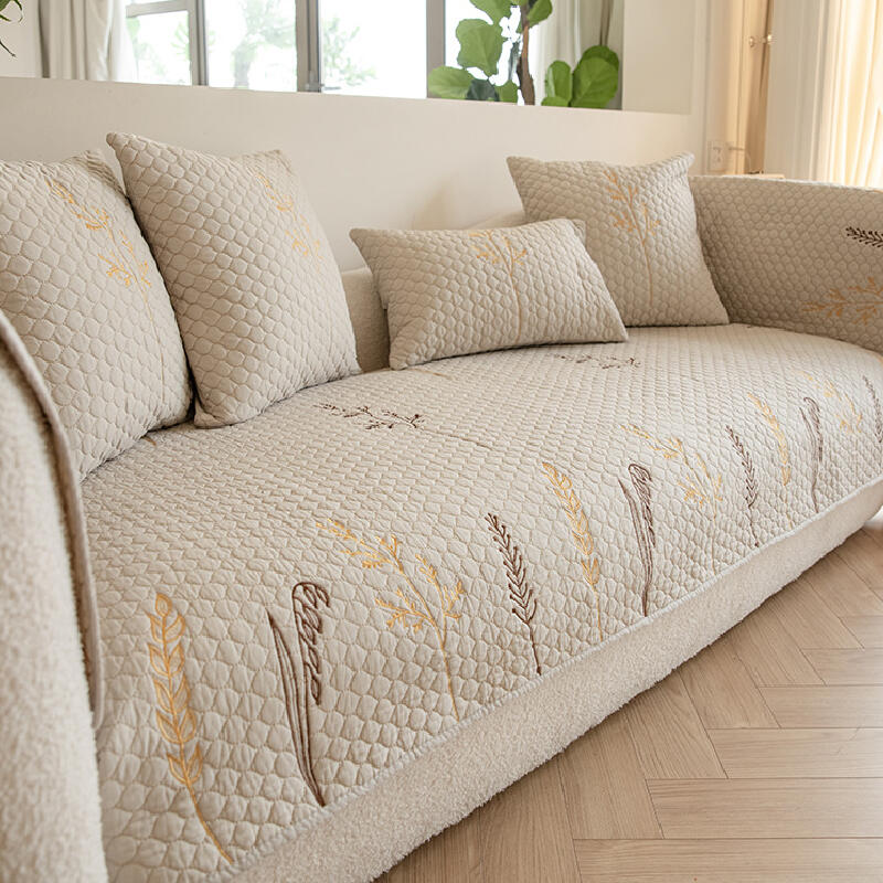 quilting grass pattern sofa cover