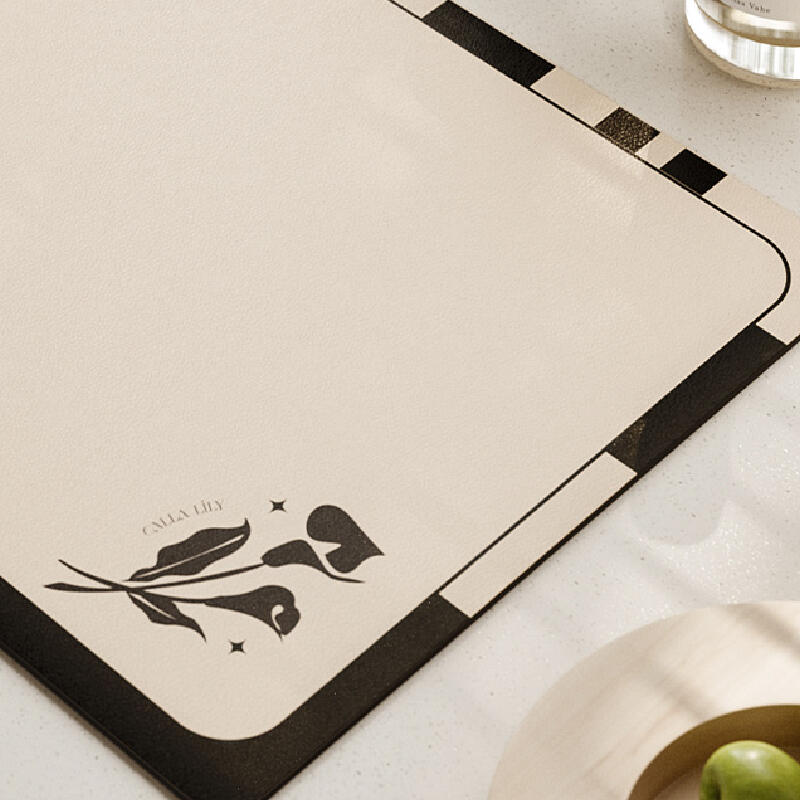 black tulip square sink mat