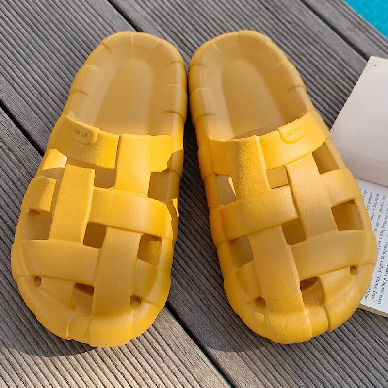 cross belt resin room shoes