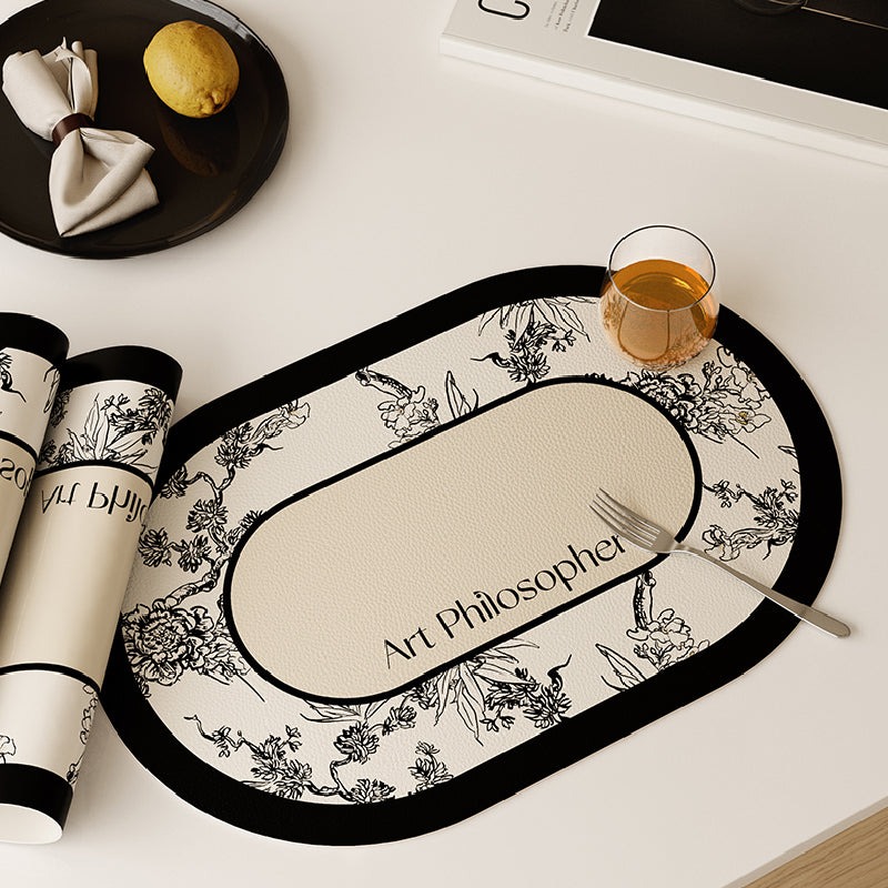 art philosopher logo place mat