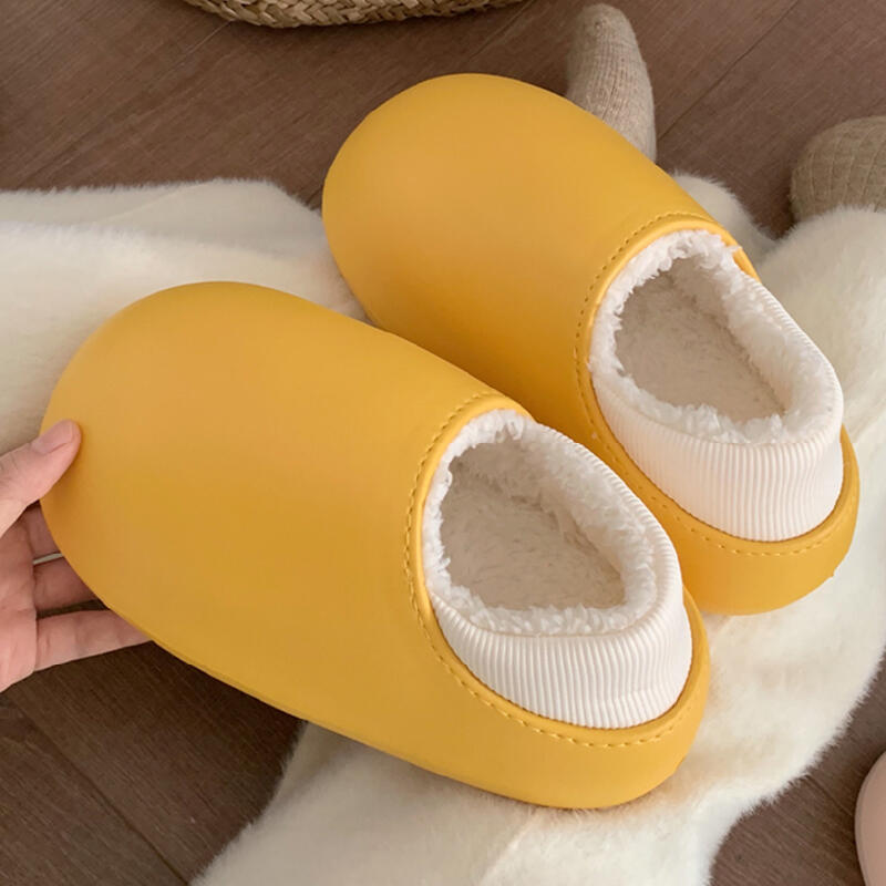 waterproof 2type fluffy roomshoes