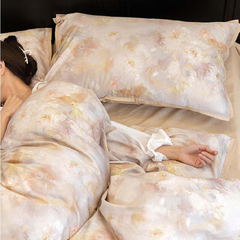 6design cool satin frill bedlinen set