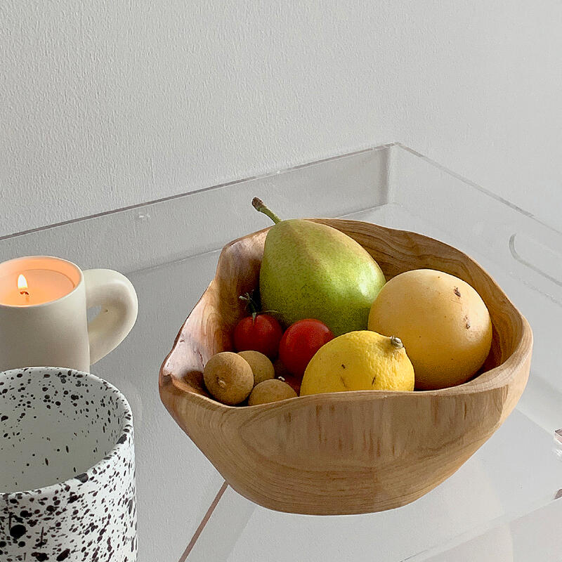 wave wood tray