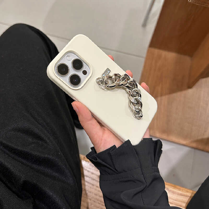 silverchain white iPhone case