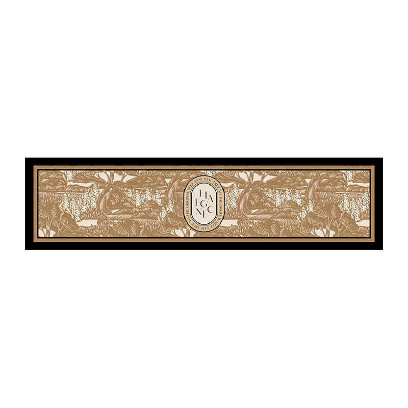 brown elegance logo square shelf mat