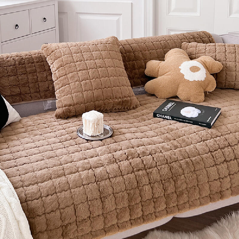 3color fluffy waffle cushion