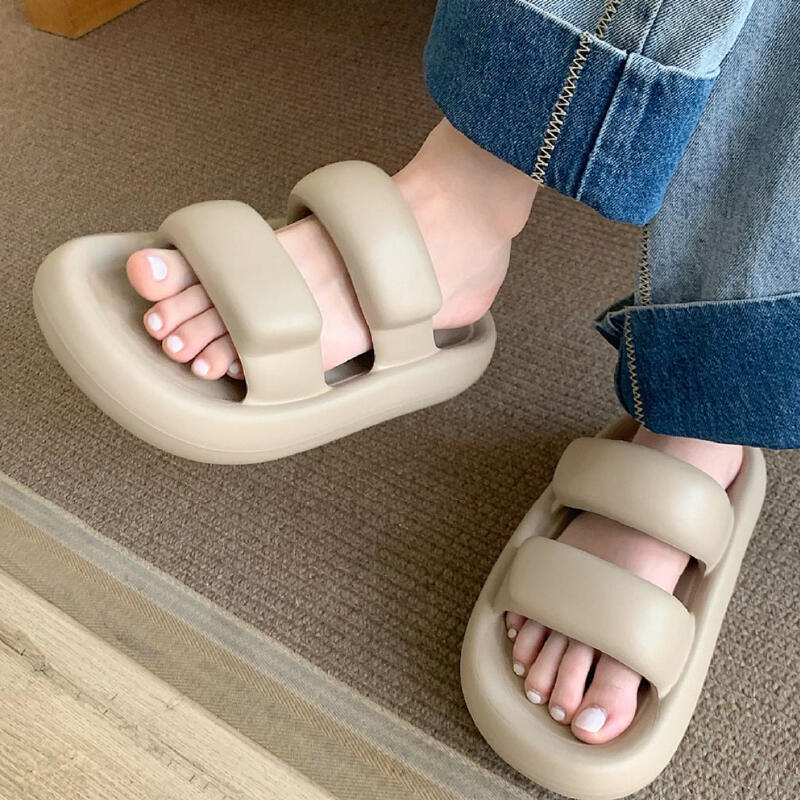 3color belt silicon room shoes