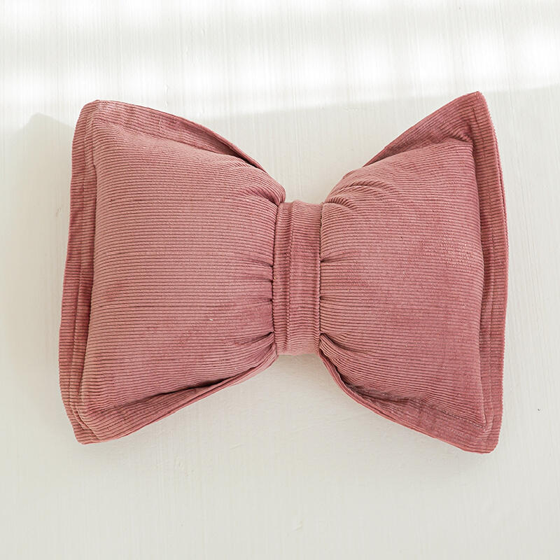 10color corduroy ribbon shape cushion