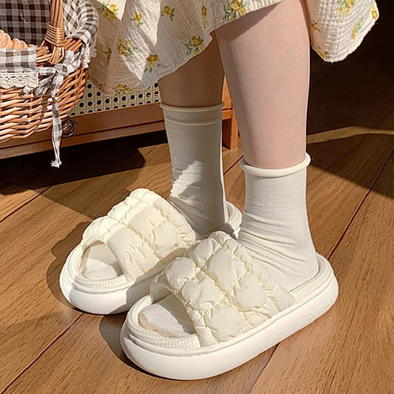 9color quilted down roomshoes