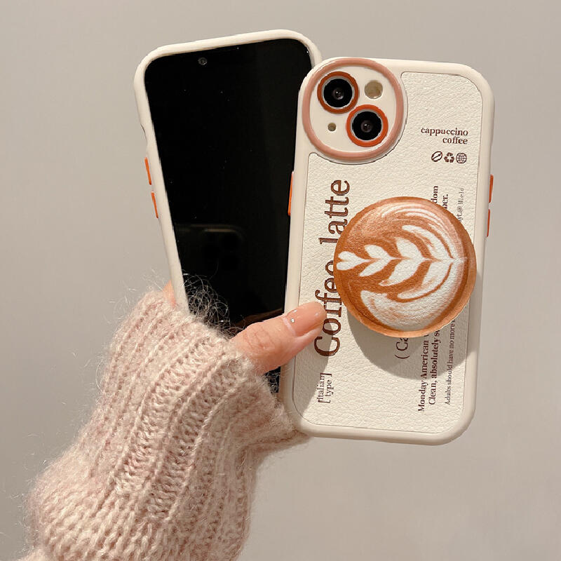 coffee latte grip iPhone case