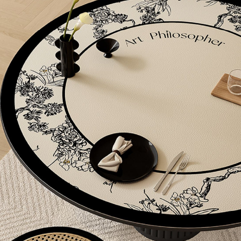 art philosopher logo round table mat