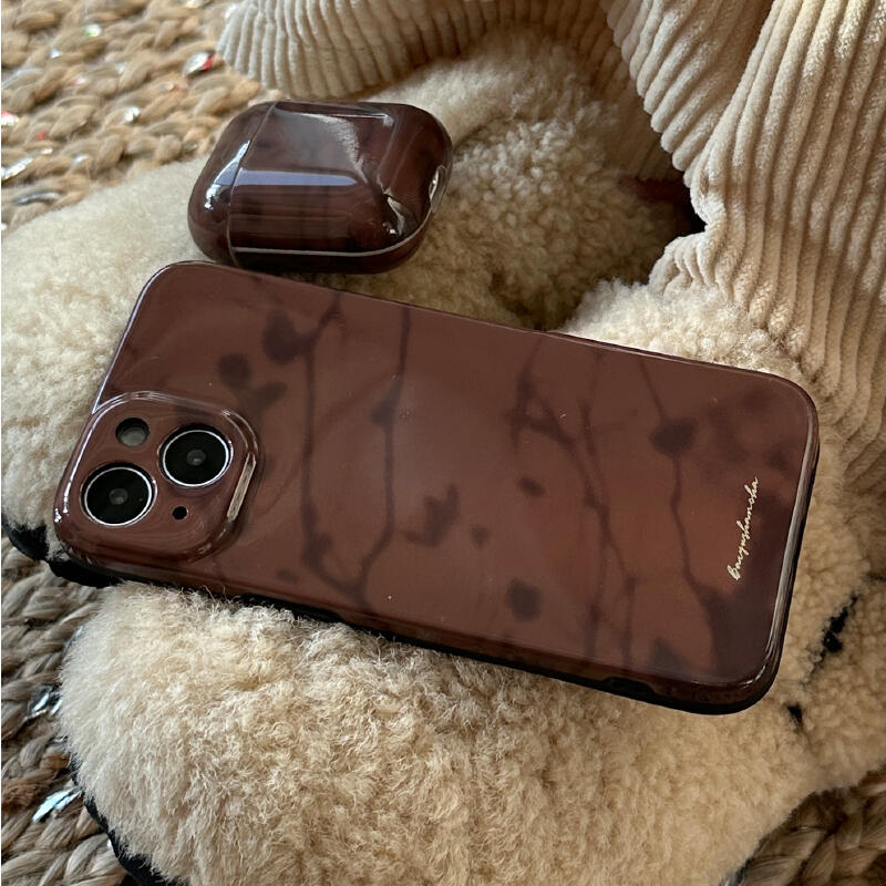 dark brown shadow iPhone case