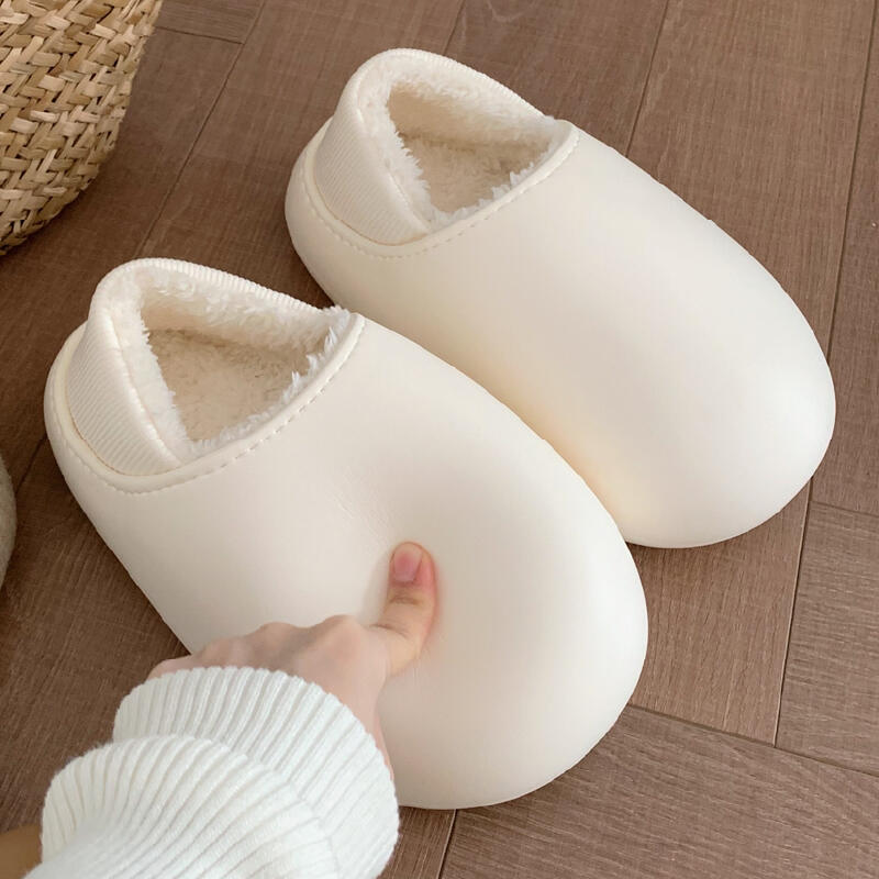 waterproof 2type fluffy roomshoes